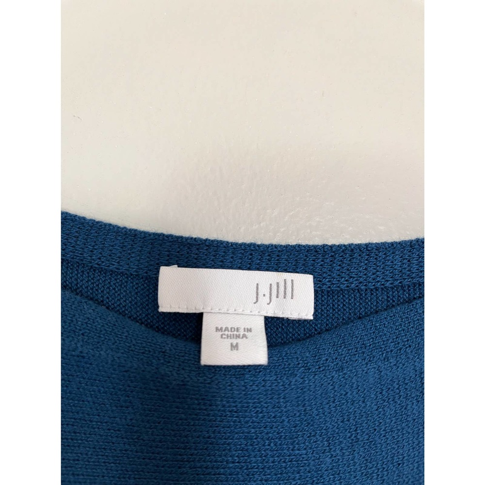 J. Jill Basic Blue Long Sleeve Lightweight Sweate… - image 3